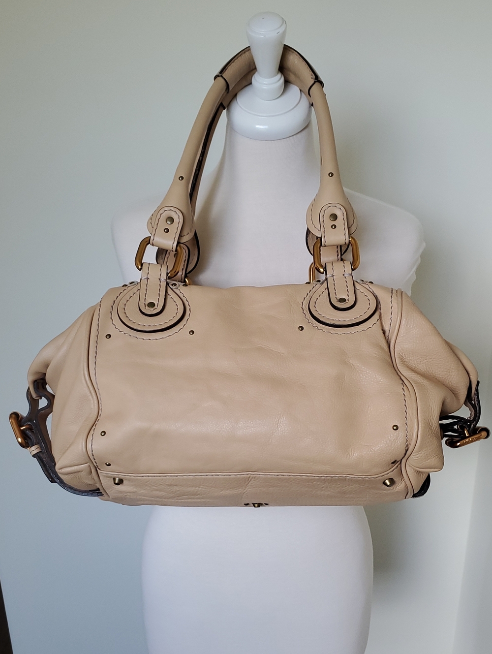 ORIGINAL Chloe "Paddington" Satchel In Cream/Tan - Picture 9 of 16